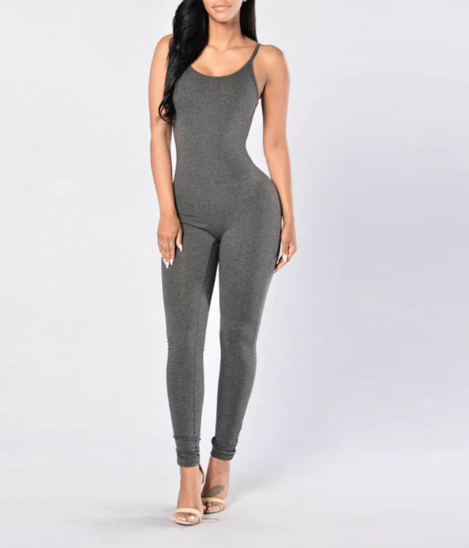 Sculpted Sleeveless Flex Jumpsuit