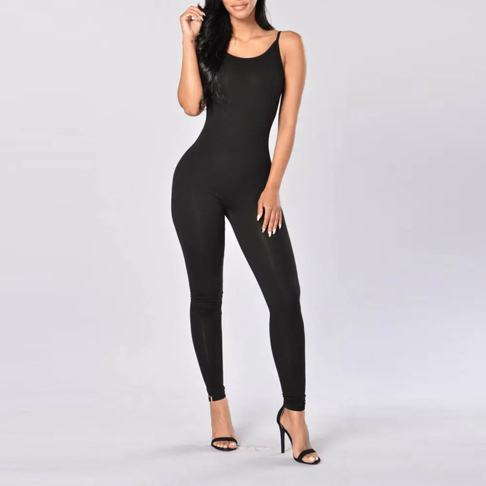 Sculpted Sleeveless Flex Jumpsuit