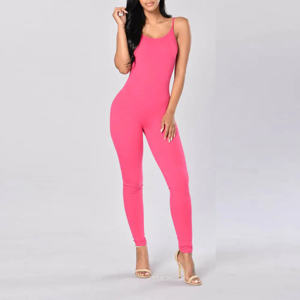 Sculpted Sleeveless Flex Jumpsuit