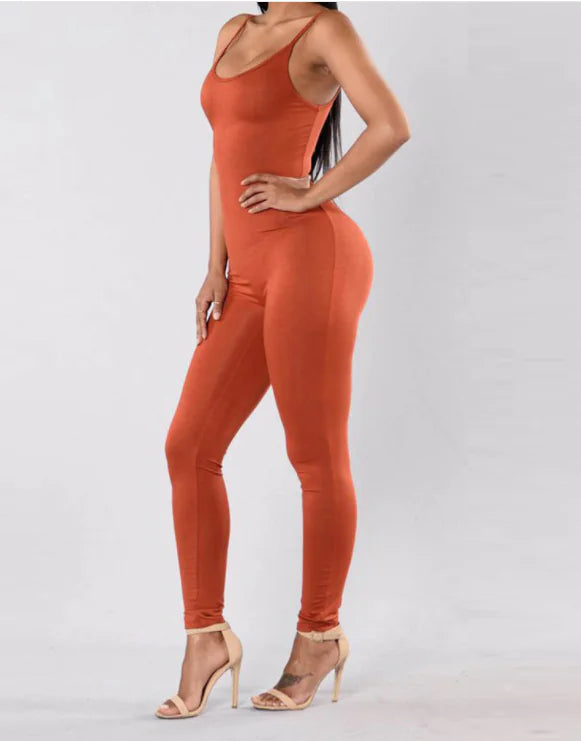 Sculpted Sleeveless Flex Jumpsuit